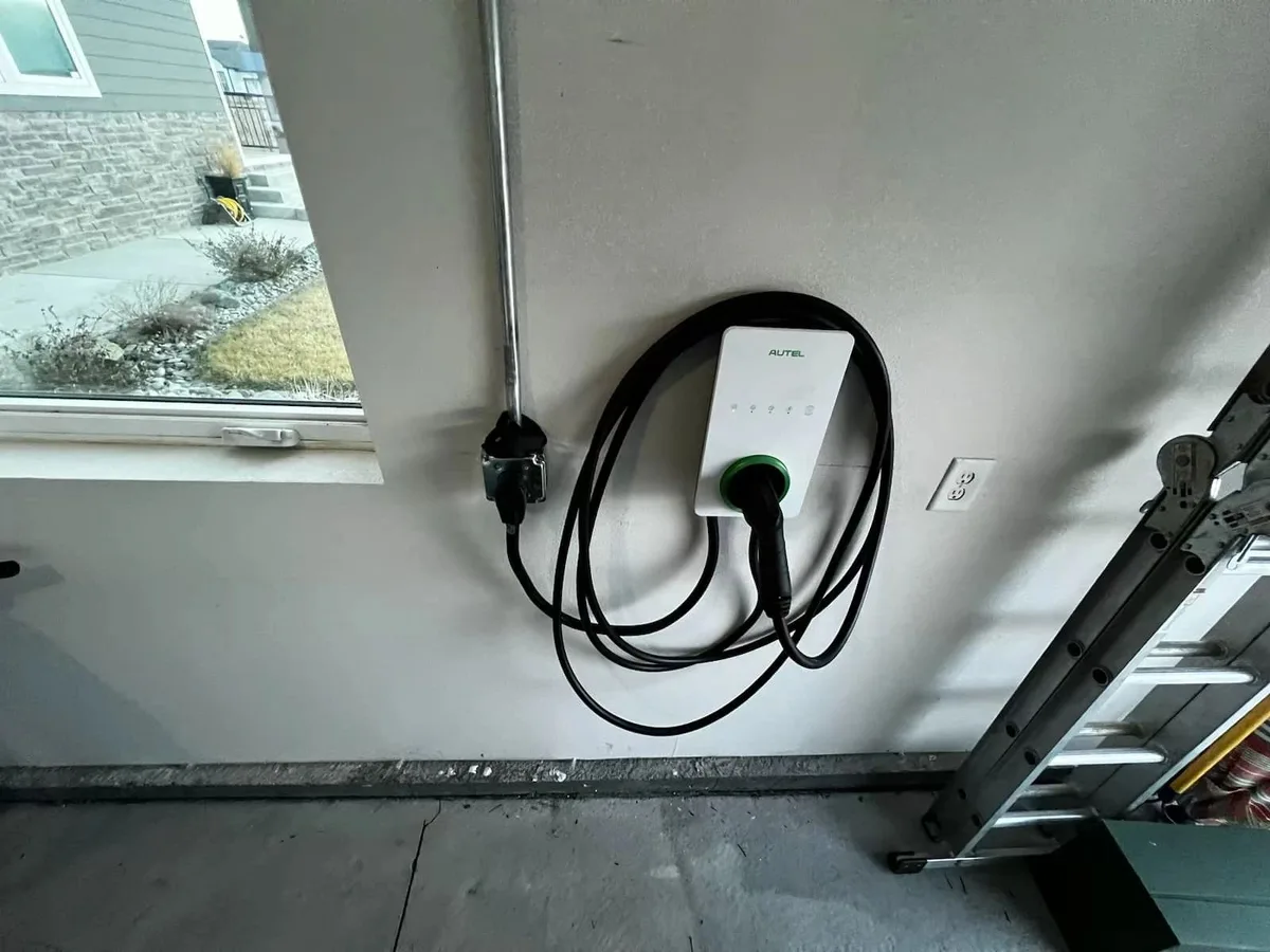 Dedicated EV charger circuit and 240 volt outlet installation