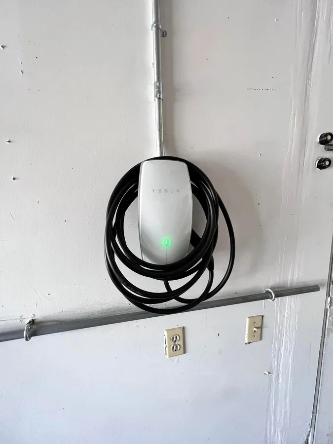 Tesla Wall Connector installation by licensed electrician