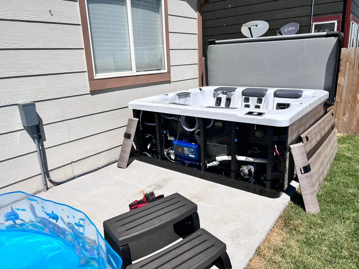 Hot tub electrical disconnect installed to code