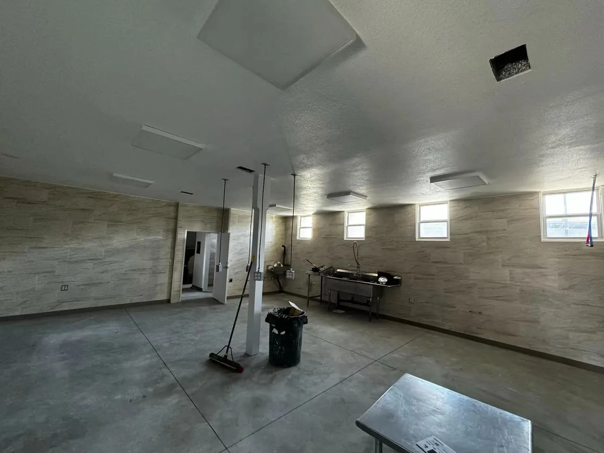 Residential lighting installation during remodel electrical work