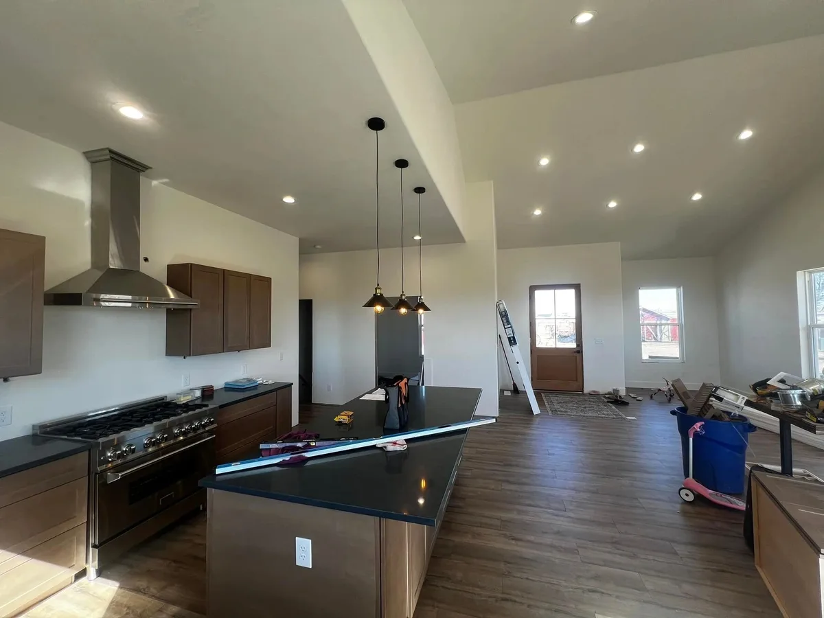 New construction electrical wiring by Bornschein Electric