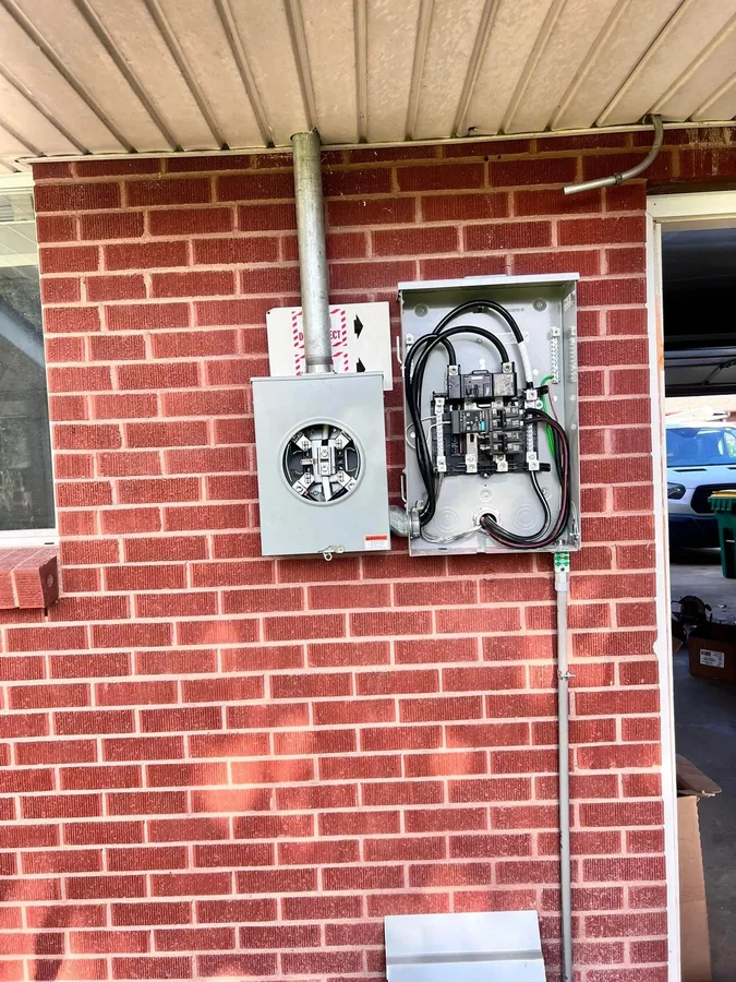 Outdoor meter housing and electrical panel upgrade in Colorado