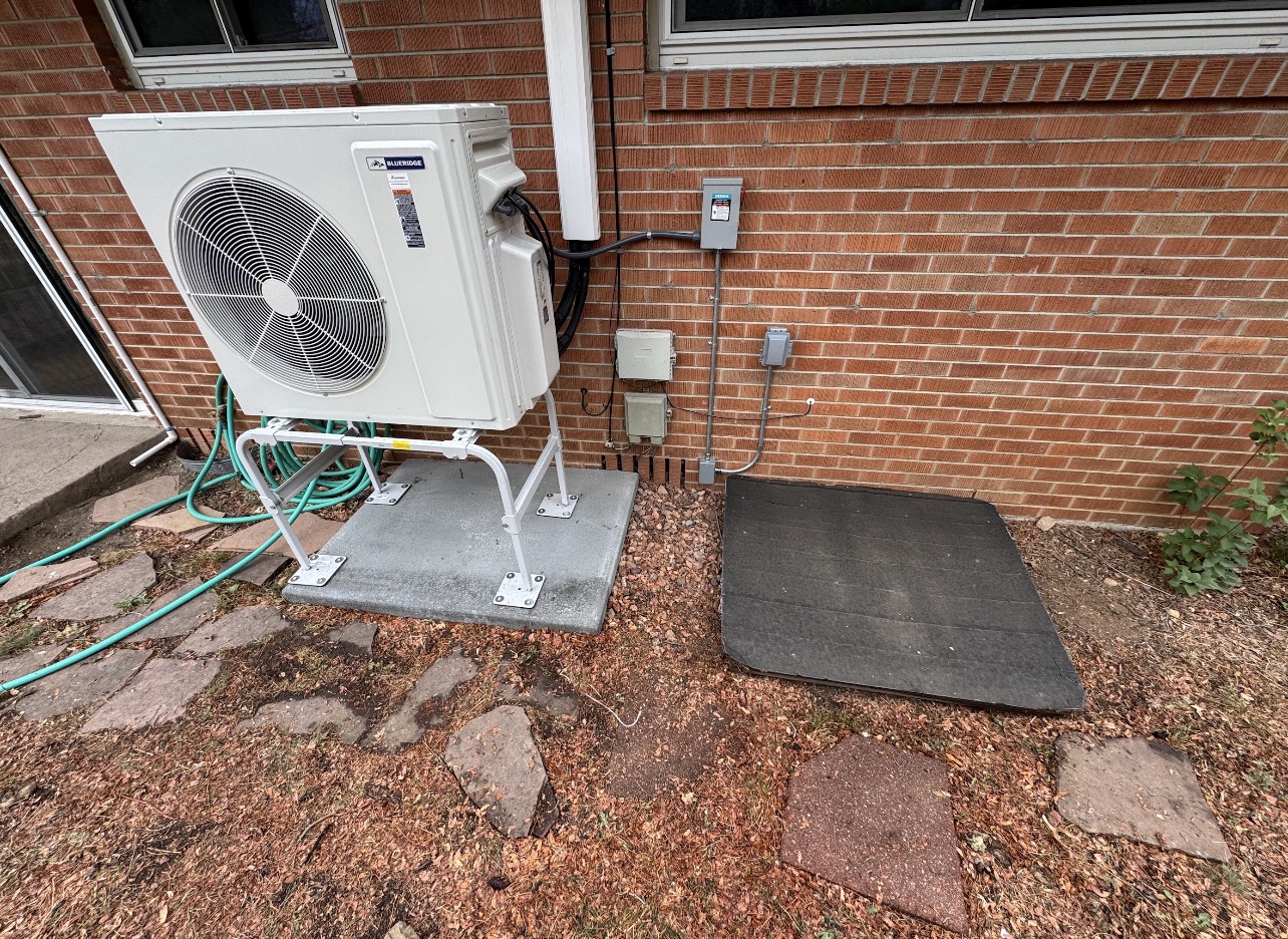 Mini-split system electrical installation in Boulder, CO by Bornschein Electric